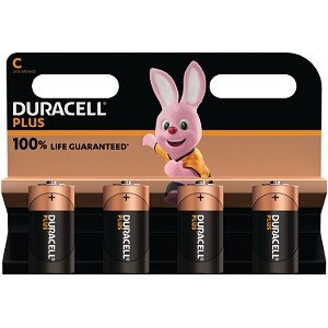Duracell Plus Power C-cel alkaline (4 st)