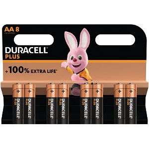 Duracell Plus Power AA alkaline (8 st)