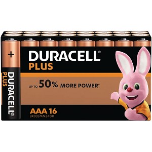 Duracell Plus AAA 16 stuks