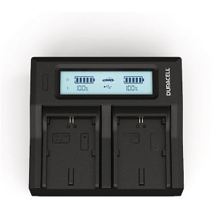 Alpha NEX-FS100 Duracell LED Dual DSLR Battery Charger