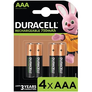 Duracell Stay Charged AAA 750 mAh oplaadbaar (4 st)