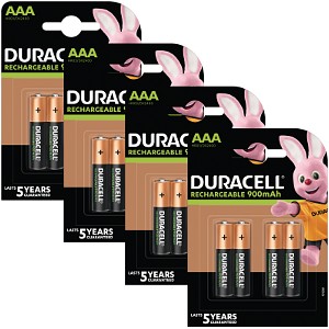 Duracell PreCharged AAA 900 mAh oplaadbaar (16 st)