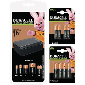 Duracell CEF22-EU + HR03 + HR06 bundel pakket