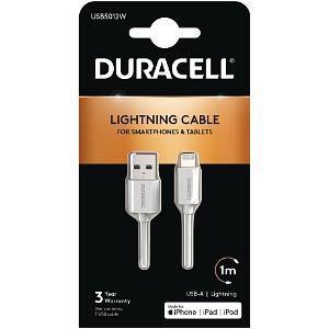 Duracell 1m USB-A naar Lightning kabel