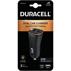 Duracell USB-A + USB-C In-Car Charger