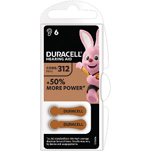 DA312 Hearing Aid Battery - 6 pack