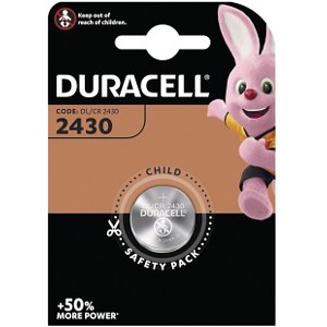 Duracell knoopcel DL2430 / CR2430 3V lithium (1 st)