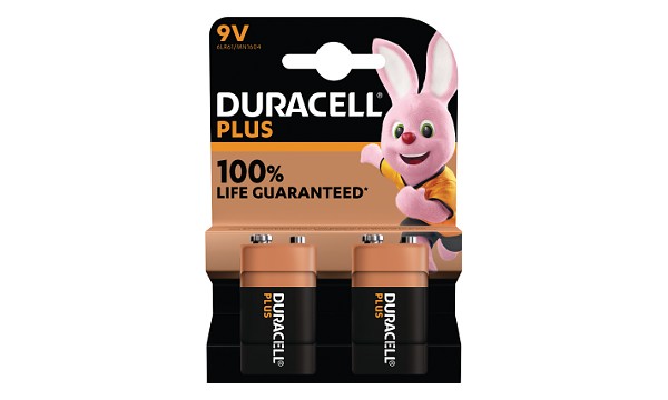 Duracell Plus Power 9V alkaline (2 st)