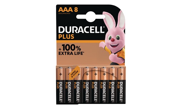 Duracell Plus Power AAA alkaline (8 st)