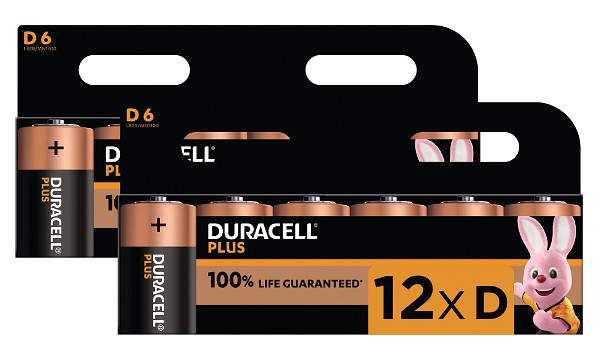 Duracell Plus Power D-cel (12 st)