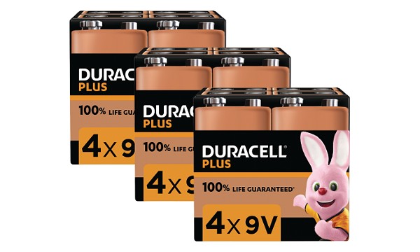 Duracell Plus Power 9V alkaline (12 st)