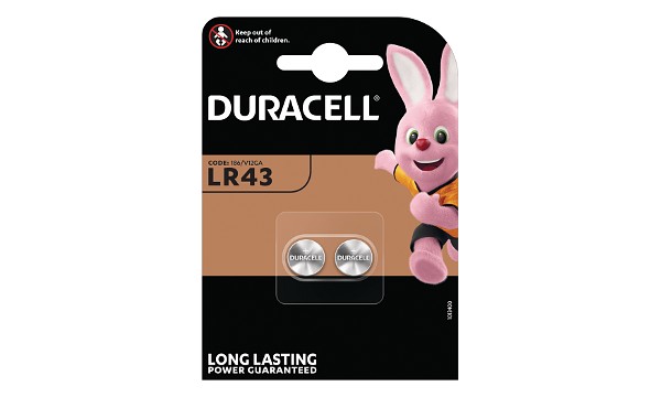 Duracell knoopcel LR43 1,5V alkaline (2 st)