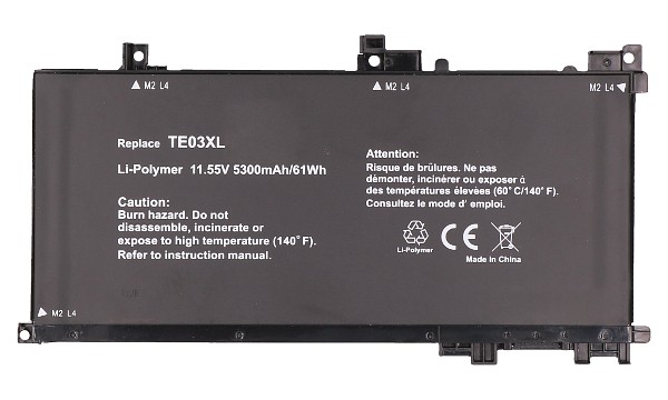 OMEN 15-ax027TX Batterij (3 cellen)