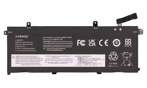ThinkPad T14 Gen 2 20W0 Batterij (3 cellen)