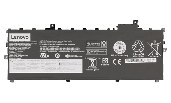 ThinkPad X1 Carbon (6th Gen) 20KG Batterij (3 cellen)