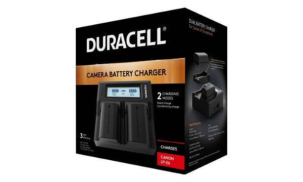 LC-E6 Canon LP-E6N Dual Battery charger