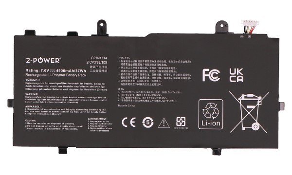 Vivobook Flip TP401 Batterij (2 cellen)