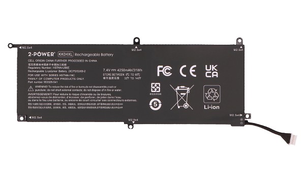 Pro Tablet x2 612 G1-P3E15UT Batterij (2 cellen)