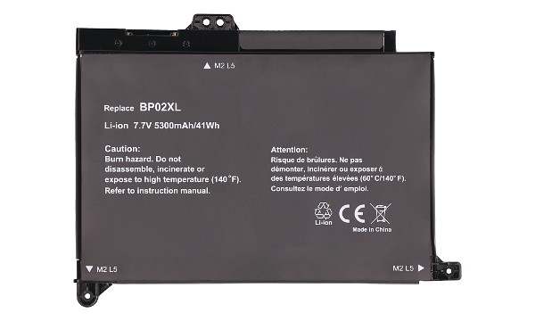 Pavilion x360 Convertible 13-u026TU Batterij (2 cellen)