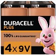 Duracell Plus Power 9V alkaline (4 st)